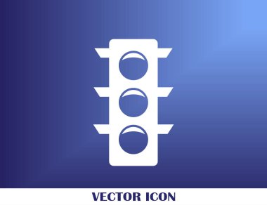 Vektör trafik ışığı simgesi.