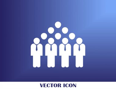 Grup insanlar vektör simgesi