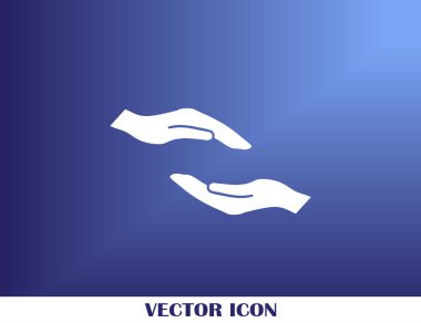 eller simge vektör, düz tasarım en iyi vektör simgesi