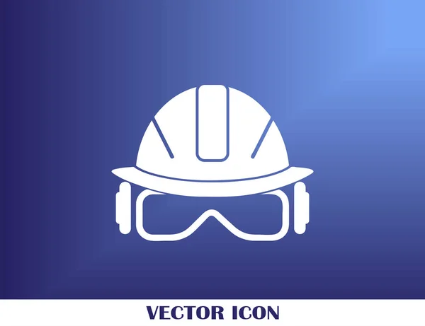 Helmu vektorové ilustrace. ikona — Stockový vektor