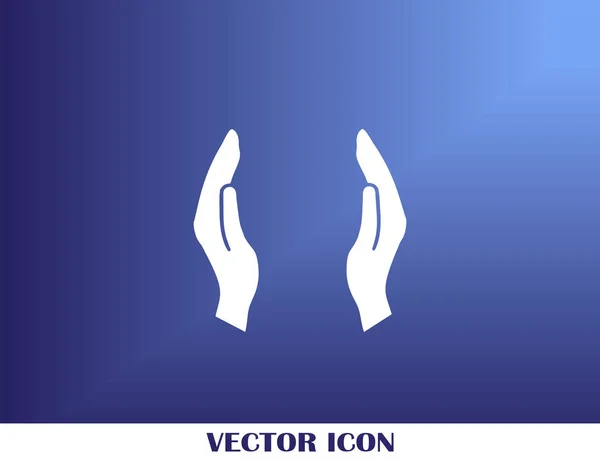 Handen pictogram vector, platte ontwerp beste vector pictogram — Stockvector