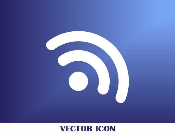 Вектор значков WIFI, Знак беспроводного интернета, Плоский стиль для графического и веб-дизайна — стоковый вектор