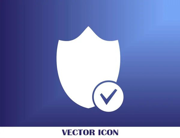 Icona web vettoriale scudo — Vettoriale Stock