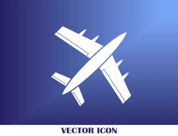 Вектор іконок площини, тверда ілюстрація логотипу, піктограма — стоковий вектор