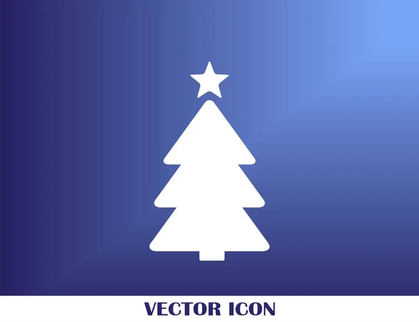 Проста векторна ялинка оригінальна новорічна листівка — стоковий вектор
