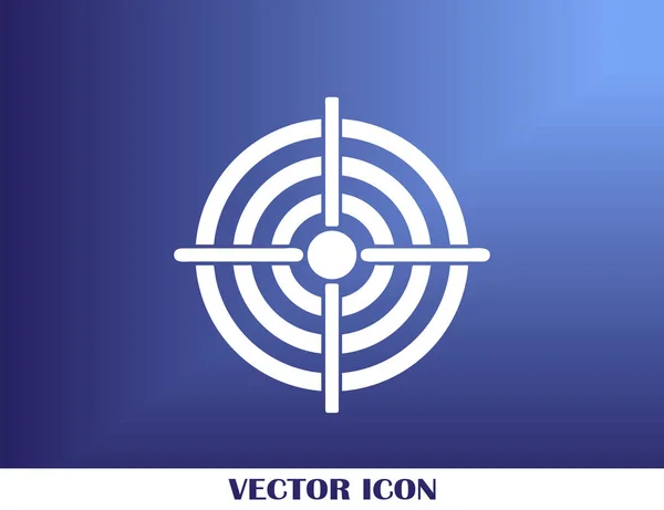Target icon, vector illustration for web design — Stock Vector