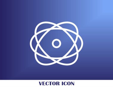 Atom vektör web simgesi