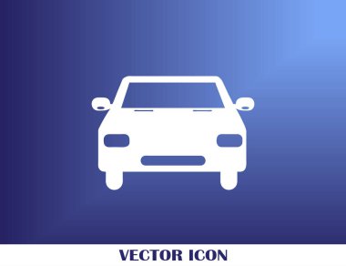 Araba simge vektör. Vektör çizim.