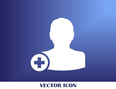 arkadaş vektör simgesi ekle