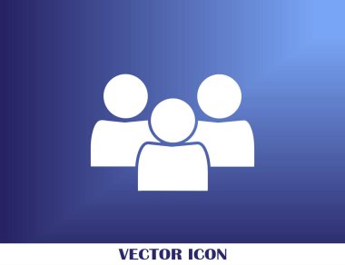 Grup insanlar vektör simgesi