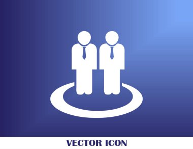 Grup insanlar vektör simgesi