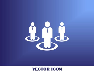 Grup insanlar vektör simgesi