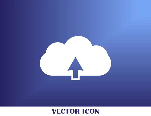 Ícone de dados de nuvem web — Vetor de Stock