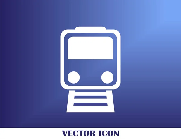 La locomotora de vapor. Antiguo icono web ferroviario — Vector de stock