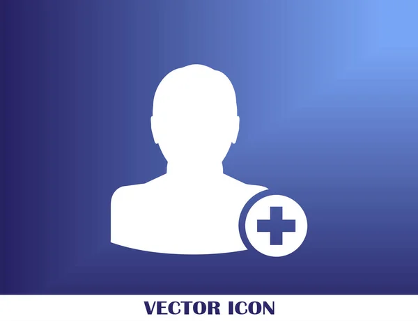 Añadir amigo vector icono — Archivo Imágenes Vectoriales