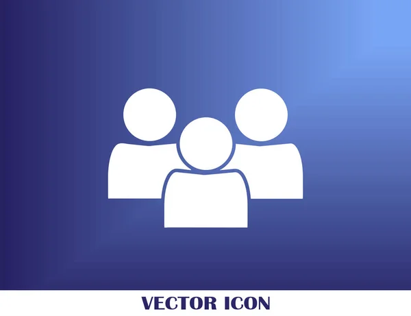 Groupe personnes icône vectorielle — Image vectorielle