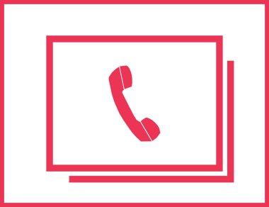 telefon web vektör simgesi