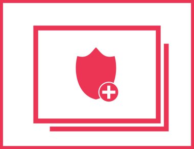 Kalkan vektör web simgesi