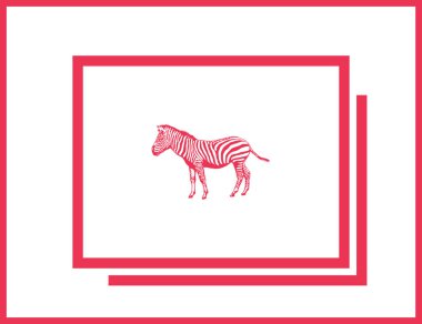 Zebra vektör web simgesi
