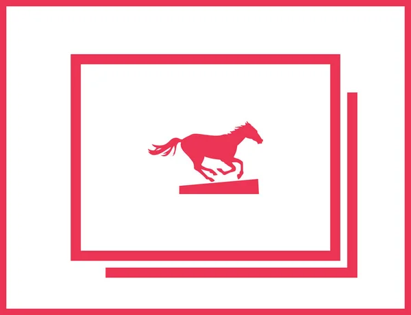 Silueta vectorial de un caballo — Vector de stock