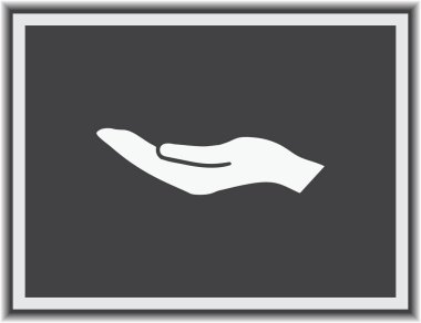 eller simge vektör, düz tasarım en iyi vektör simgesi