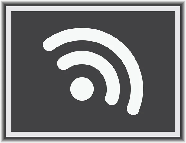 Vetor de ícone WIFI, sinal de internet sem fio, estilo plano para design gráfico e web — Vetor de Stock
