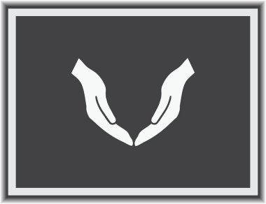 eller simge vektör, düz tasarım en iyi vektör simgesi