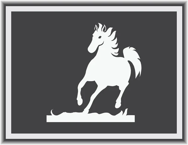 Векторный силуэт лошади — стоковый вектор