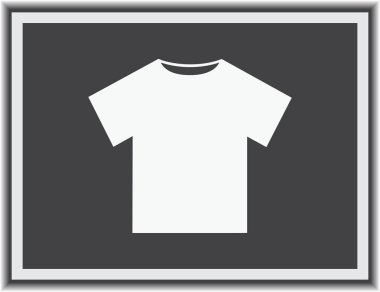 T-shirt web simge vektör.