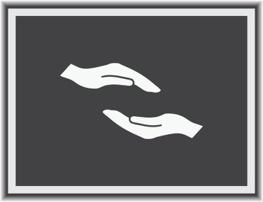 eller simge vektör, düz tasarım en iyi vektör simgesi