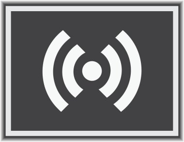 WiFi simge vektör, kablosuz Internet işareti, düz stil grafik ve web tasarımı için