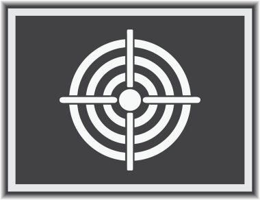 Hedef simgesi, web tasarımı için vektör çizim