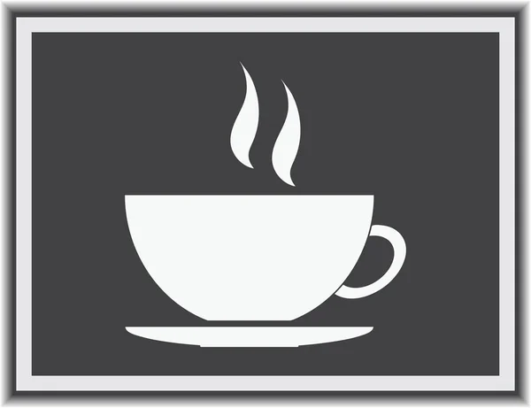 Kaffe kopp vektor ikon — Stock vektor