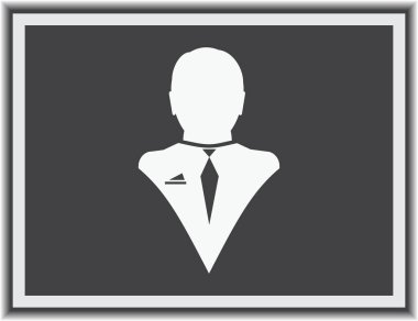 İşadamı vektör web simgesi