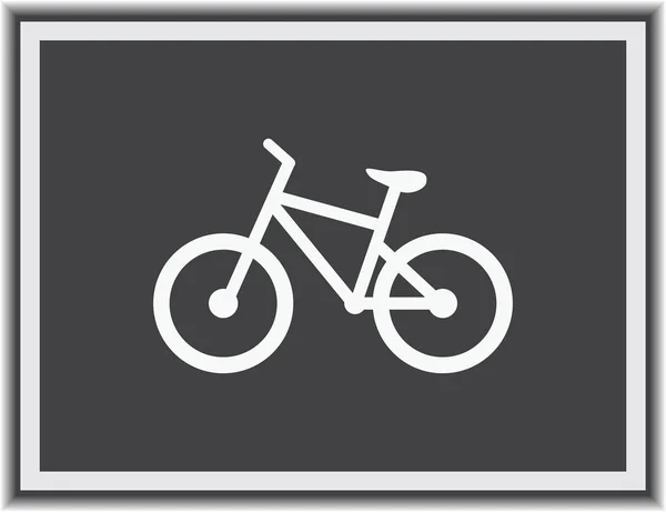 Icône de vélo illustration vectorielle dessin plat — Image vectorielle