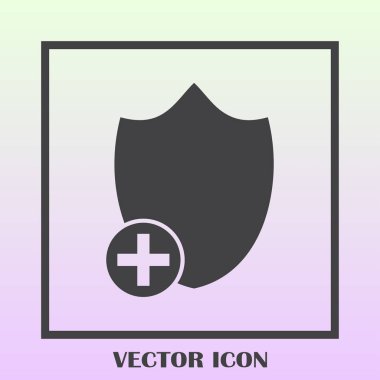 Kalkan vektör web simgesi