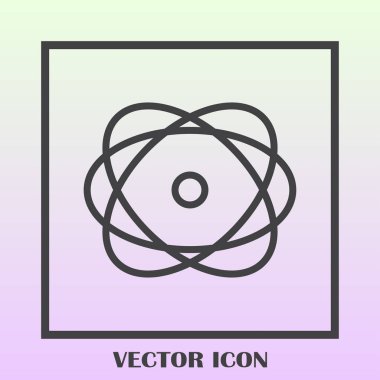 Atom vektör web simgesi