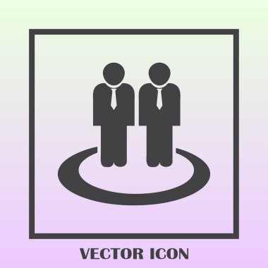 Grup insanlar vektör simgesi
