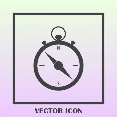 Pusula simgesini vektör tasarımı