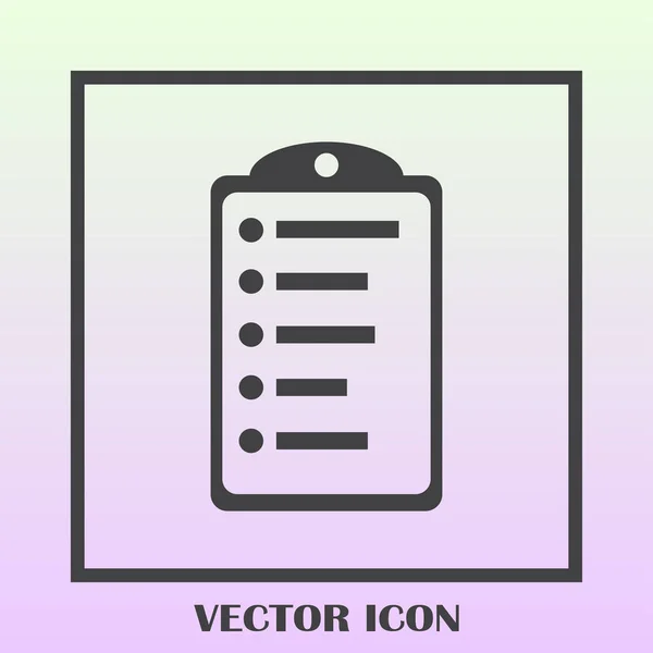 Kvalitet kontrollera ikonen. Urklipp web-ikonen — Stock vektor