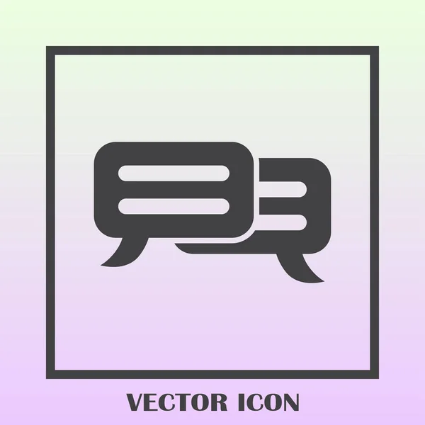 Chat Icon in trendy flat style isolated on the background. Символ речевого пузыря для дизайна вашего сайта — стоковый вектор