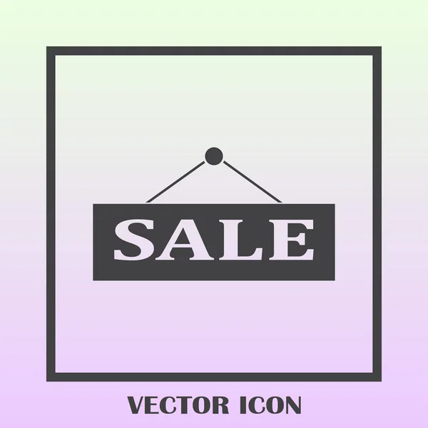 Venta, icono de etiqueta de precio. Ilustración de diseño plano vectorial — Vector de stock