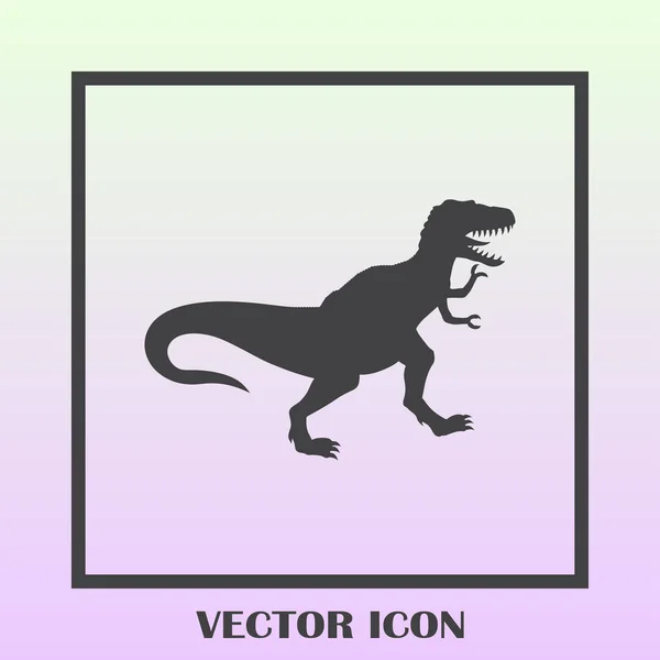 Tyrannosaurus pixelig. Dino-Retro-Spiele. Prähistorisches Schuppentier-Reptil — Stockvektor