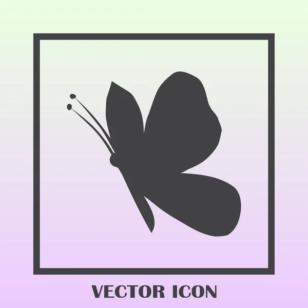 Butterfly vector web icon — Stock Vector