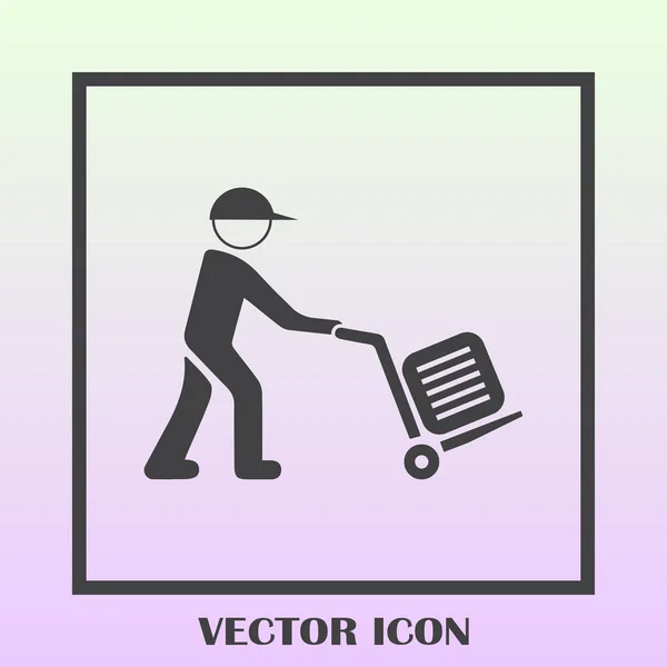 Ilustração de um homem com bagagem — Vetor de Stock
