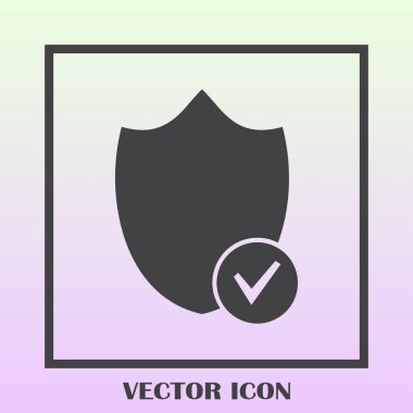 Kalkan vektör web simgesi