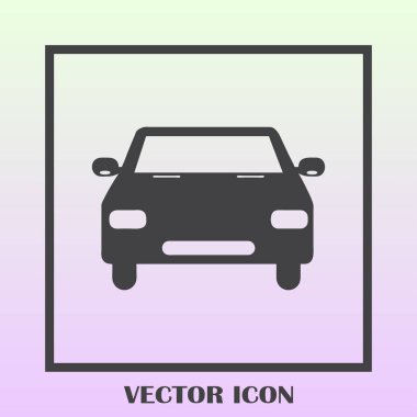 Araba simge vektör. Vektör çizim.