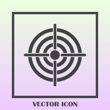 Hedef simgesi, web tasarımı için vektör çizim