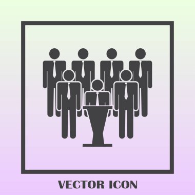 Grup insanlar vektör simgesi