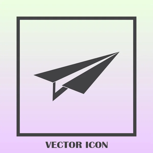 Vector de icono de avión, ilustración de logotipo sólido, pictograma — Vector de stock